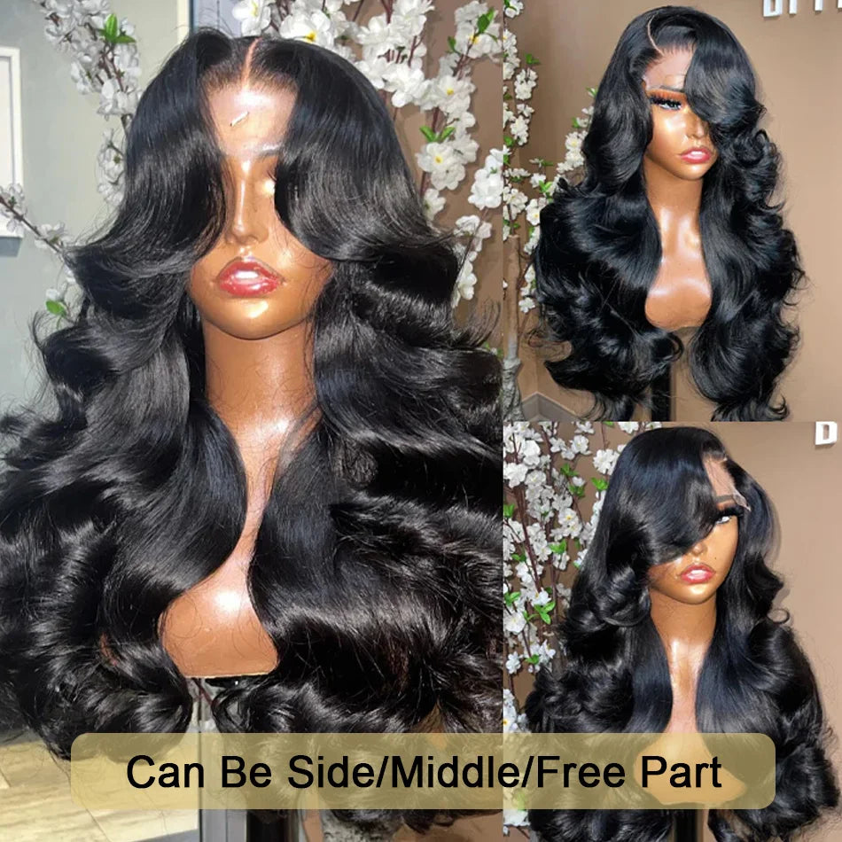 30 Inches Body Wave 13x4 HD Transparent Lace Front Brazilian Human Hair Wigs 250 Density 13x6 Body Wave Lace Frontal Wig